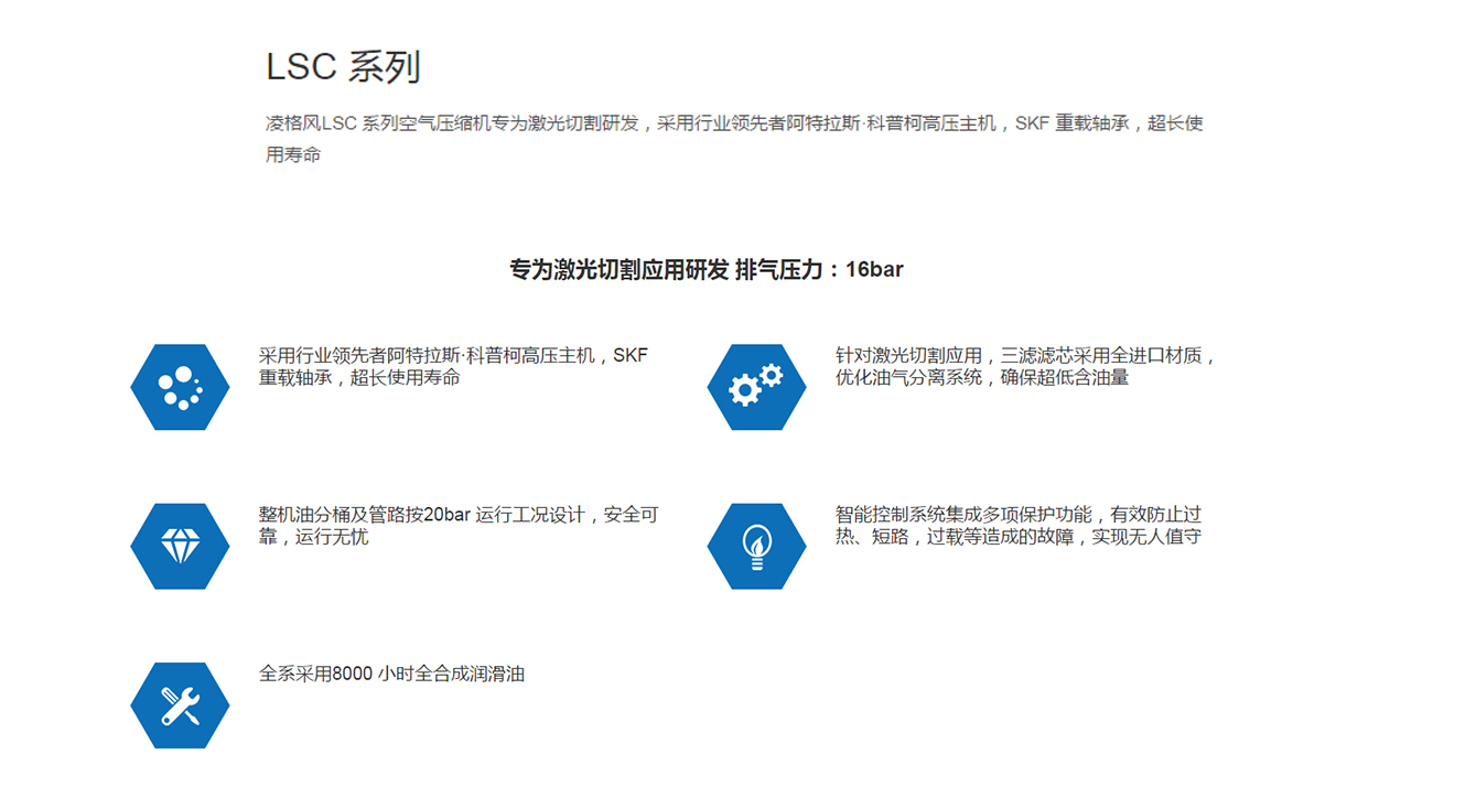 凌格风LSC系列螺杆式空压机